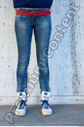 Leg Woman White Casual Jeans Average